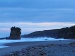 Un paraje fantastico para acampar, la costa desde Punakaiki Beach Camp