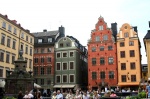 Estocolmo, plaza Stotorget en el centro de Gamla Stan