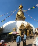 La stupa de Swoyambhunath o templo de mono