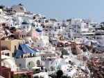 Vistas desde el Castillo de Oia en Santorini