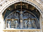 Detail of the portico of the church of Santa Maria . Aranda de Duero