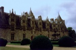 Panorámica del Château de Josselin en la región de Bretaña (francia)l
