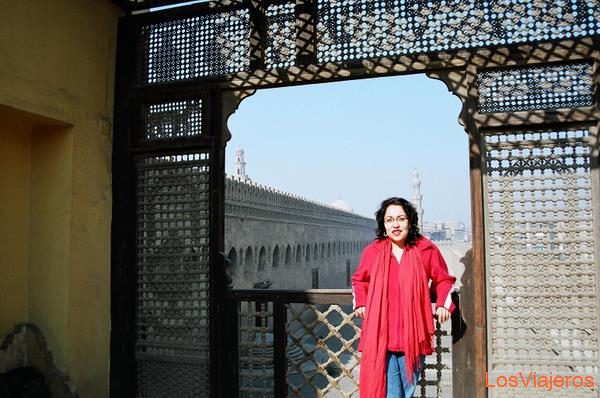 La autora de la galería en el Museo Gayer Anderson-El Cairo-Egipto
