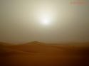 Mid day sun, during a sand storm
