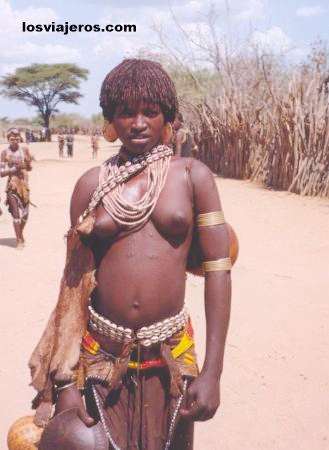 Mujer de la tribu hamer - Etiopia