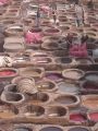 Ir a Foto: Tintes en Fez 
Go to Photo: Leather dyeing - Fes