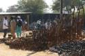 Typical handicraft market - Zimbawe