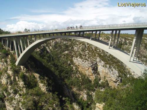 El puente Bloukrantz, sobre el río de las tormentas - Sudáfrica
Bloukrantz Bridge, over Storm´s river - South Africa
