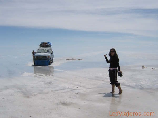 Haciendo autostop en Uyuni - Bolivia