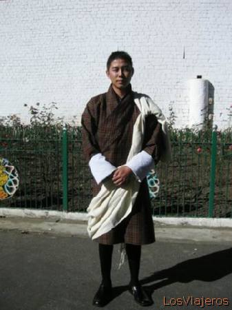 Traje tipico - Bhutan
Tipical dress - Bhutan