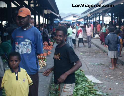Mercado de Wamena - Papúa Nueva Guinea - Indonesia