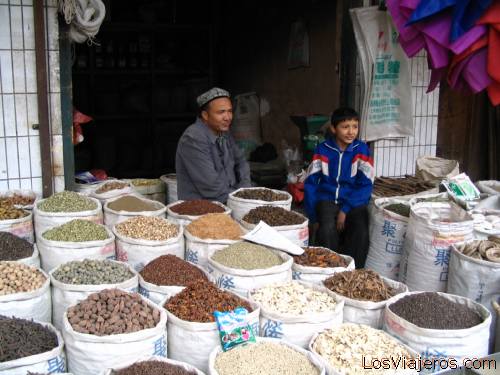 Tienda de especias -Kasghar- China - Asia
